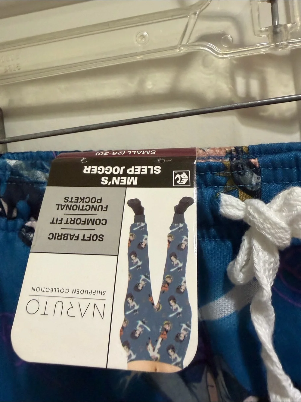 NWT Naruto Graphic Blue Pajama Pants Men’s Sleep Joggers
